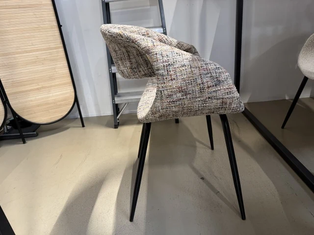 Stuhl Multicolor, gepolsterter Stuhl taupe