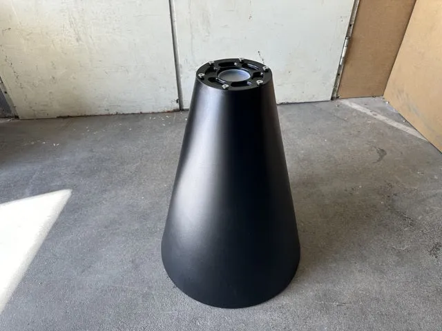 Tischgestell schwarz für einen runden Tisch, Tischfuß schwarz, Tischgestell schwarz rund, Breite 55-110 cm
