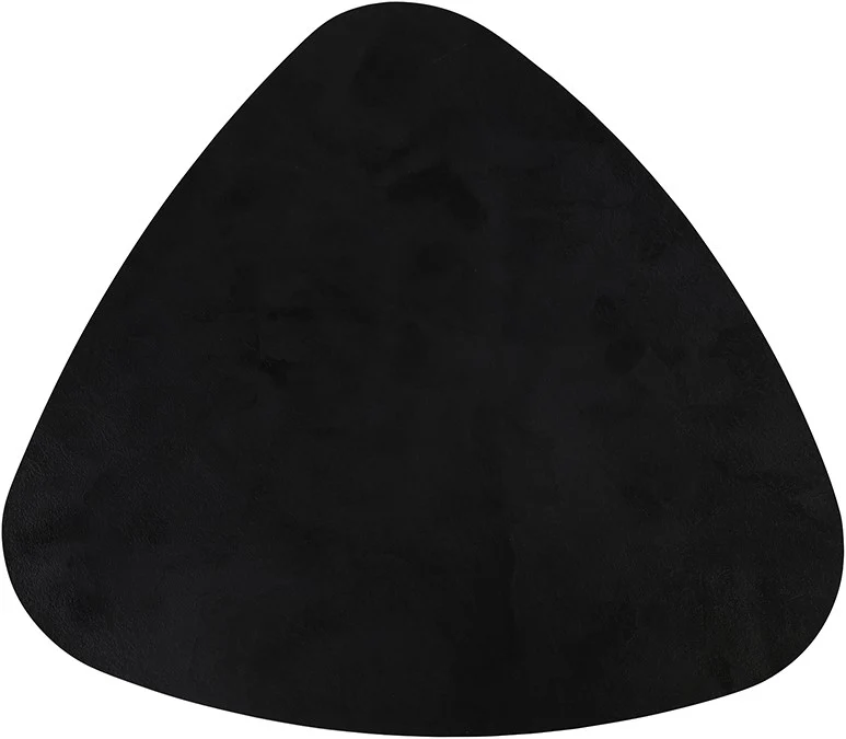 Beistelltisch Dreieck, Beistelltisch schwarz, Höhe 50 cm