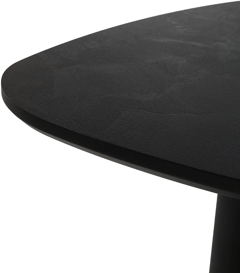 Beistelltisch Dreieck, Beistelltisch schwarz, Höhe 50 cm