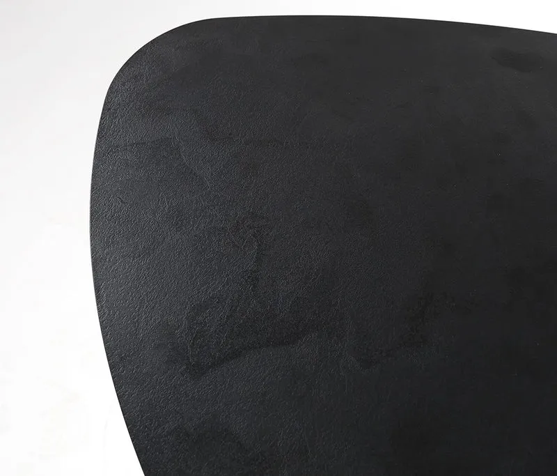 Beistelltisch Dreieck, Beistelltisch schwarz, Höhe 50 cm