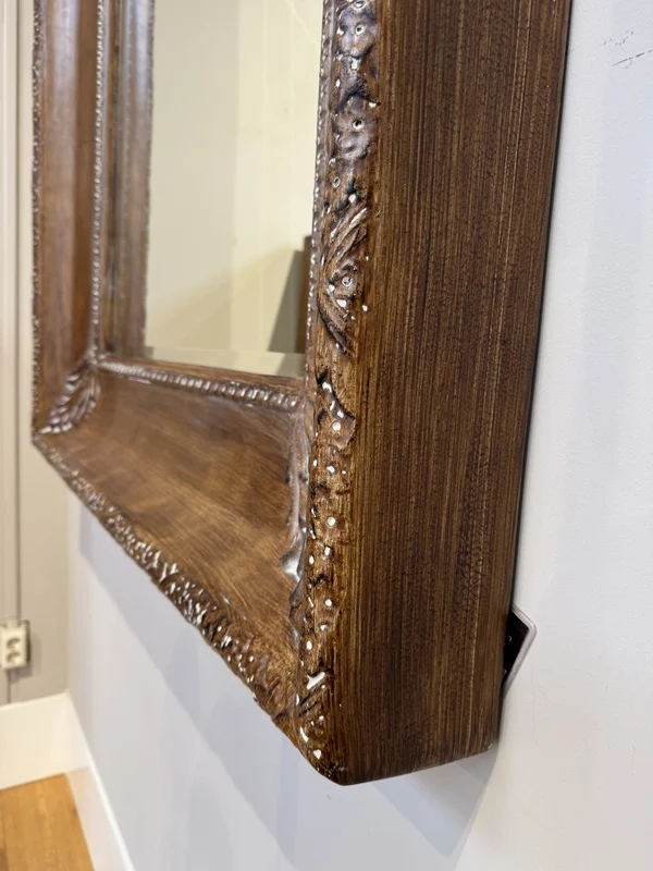 Wandspiegel braun, Wandspiegel XL, Maße 220x125 cm