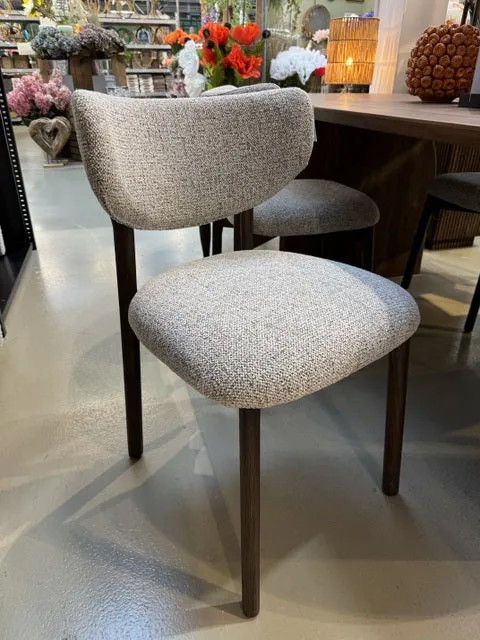 Stuhl braun gepolstert, Stuhl Klassik Holz-braun