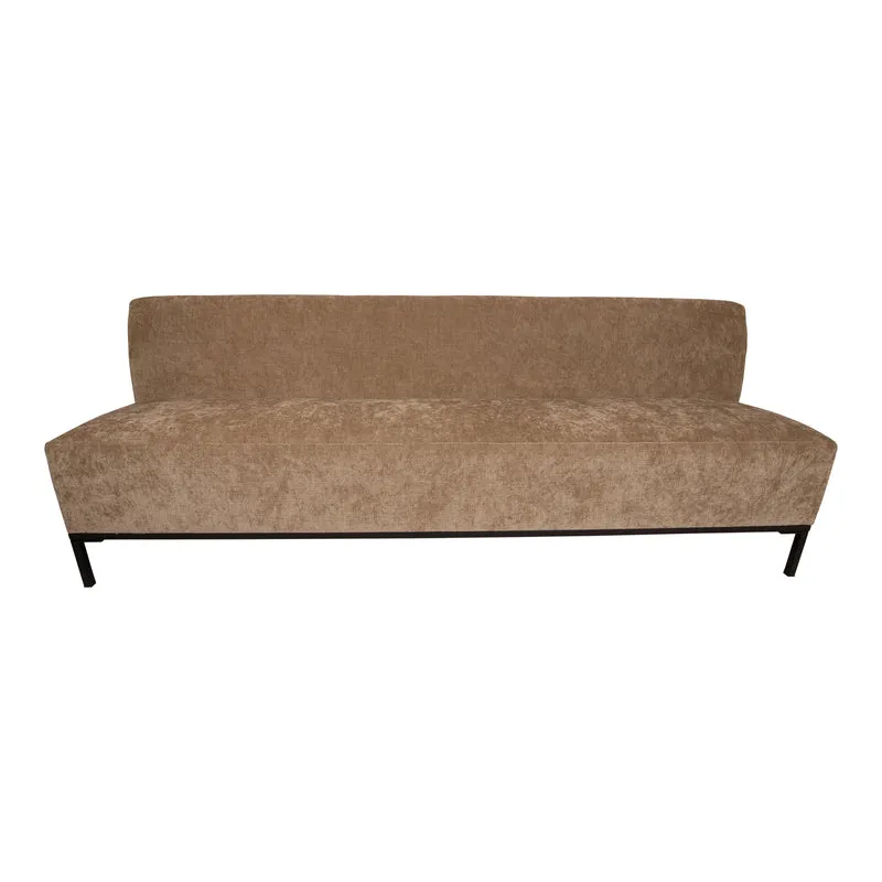 Sitzbank gepoltert Farbe creme, Sitzbank creme, Länge 200 cm