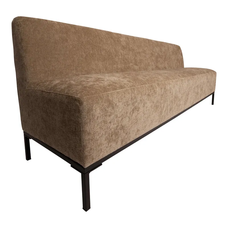 Sitzbank gepoltert Farbe creme, Sitzbank creme, Länge 200 cm