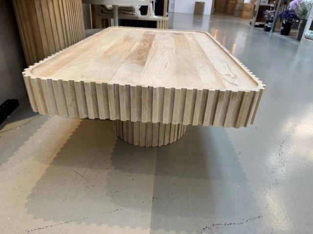 Couchtisch Naturholz, Wandtisch Naturholz, Breite 120 cm