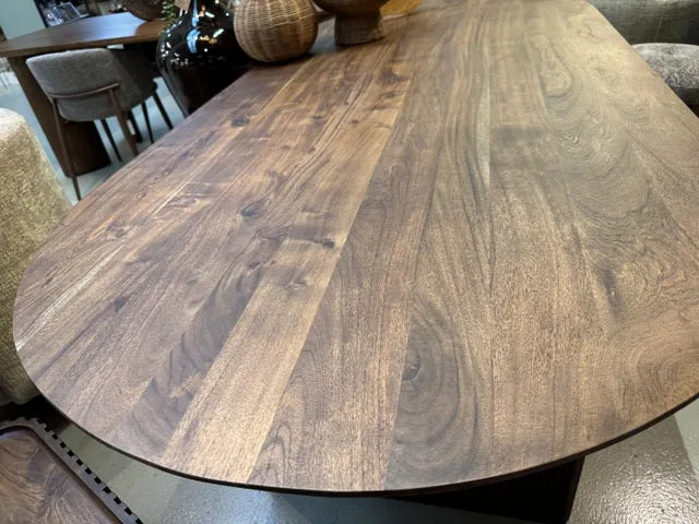 Esstisch braun Holz Akazie, Tisch braun Holz, Länge 220 cm