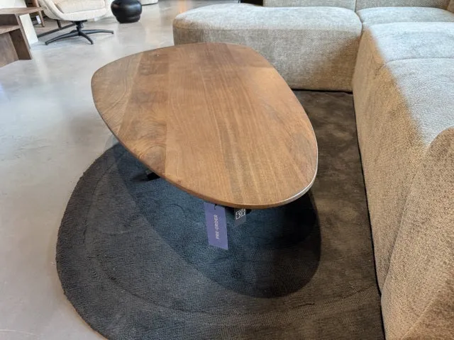 Esstisch Naturholz-Farbe oval, Tisch oval, Länge 180 cm