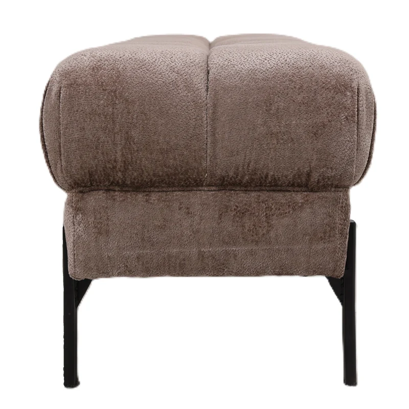 Sitzbank gepoltert Farbe braun, Sitzbank Textil braun, Länge 160 cm
