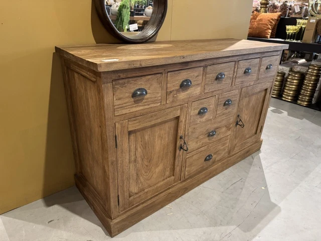 Sideboard braun Teak, Anrichte Teak, Breite 150 cm
