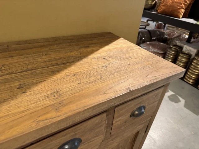 Sideboard braun Teak, Anrichte Teak, Breite 150 cm