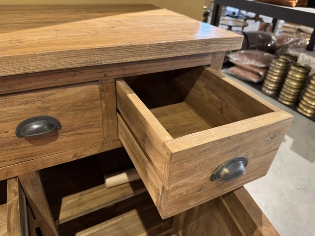 Sideboard braun Teak, Anrichte Teak, Breite 150 cm