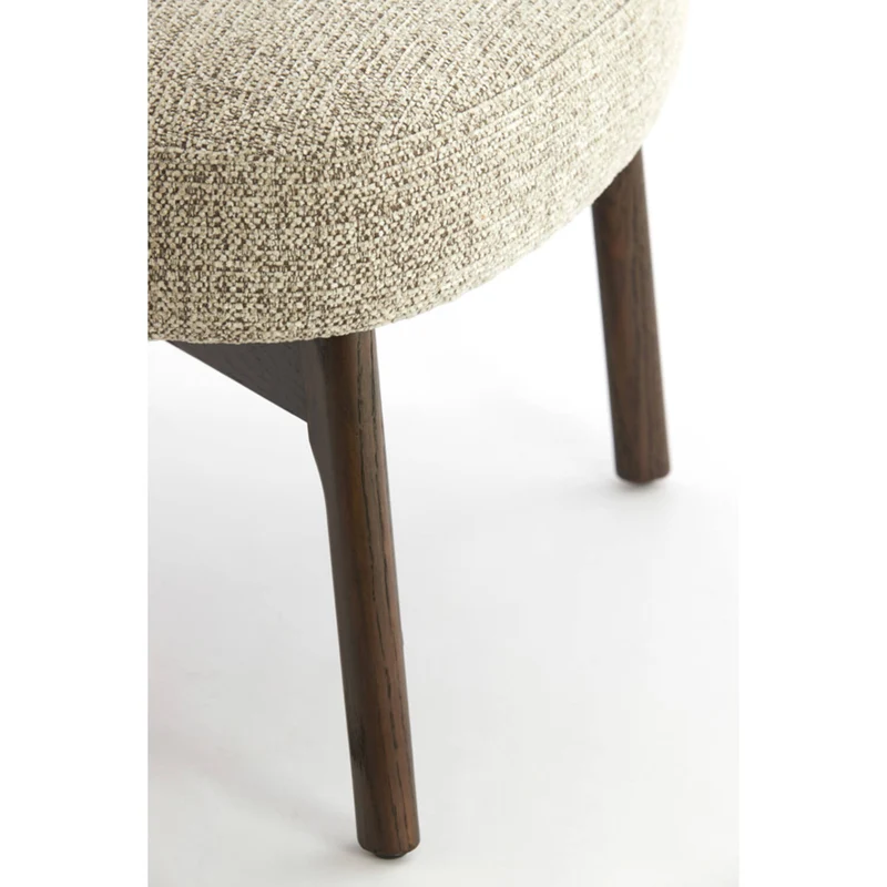 Sessel creme-braun, Sessel Holz-Gestell