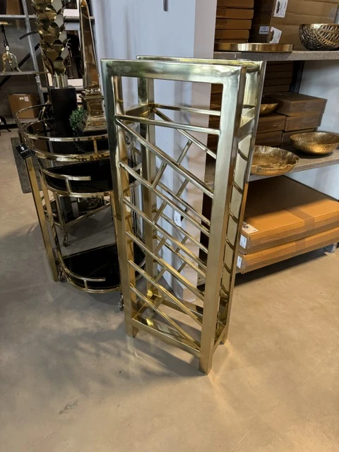 Weinregal Gold, Flaschenregal Metall Gold