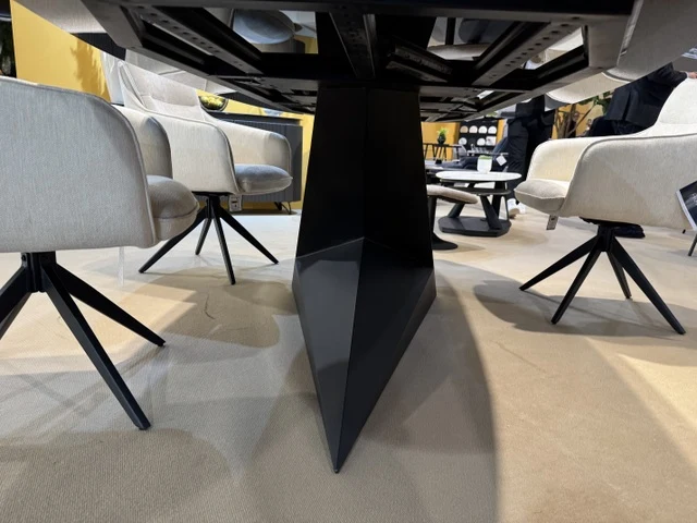 Esstisch Keramik oval Marmoroptik, Tisch Keramik oval, Esstisch Marmoroptik grau Keramik, Länge 270 cm
