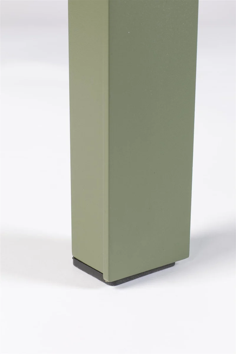 Gartentisch grün Metall, Metall-Gartentisch grün, Länge 214 cm