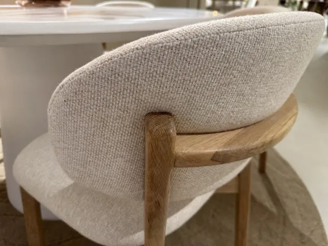 Stuhl taupe Naturholz, Esszimmerstuhl Holz