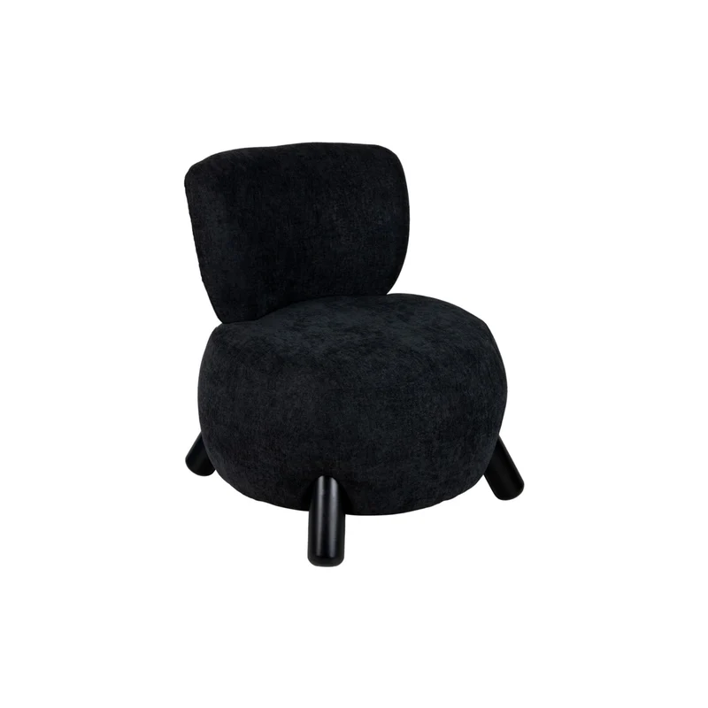 Sessel schwarz, schwarzer Design-Sessel