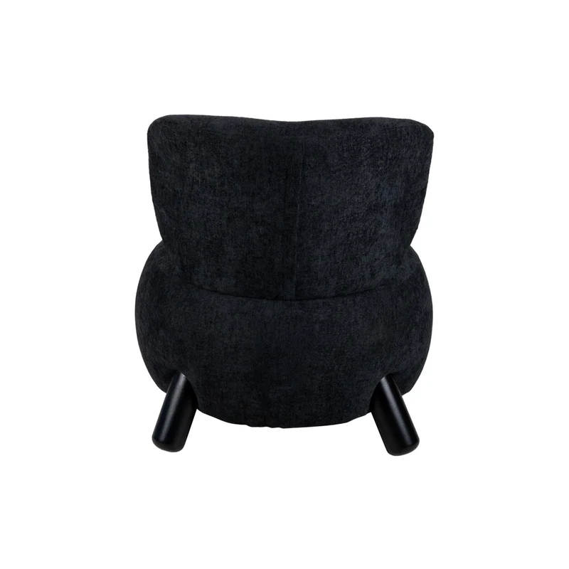Sessel schwarz, schwarzer Design-Sessel