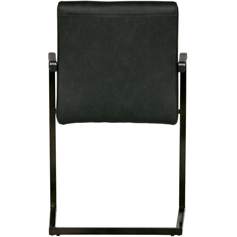 Freischwinger schwarz, Stuhl schwarz mit Armlehne