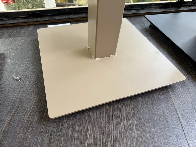 Batischfuß taupe, Bar-Tischgestell taupe, Höhe 101 cm