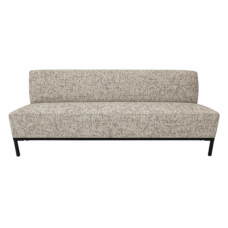 Sitzbank creme-taupe, Sitzbank gepolstert creme-taupe, Länge 200 cm