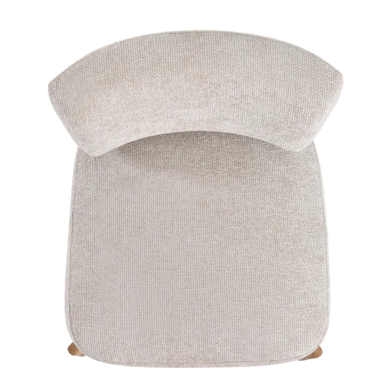 Sessel creme Sessel Holz-Gestell, Sessel gepolstert creme, Breite 73 cm