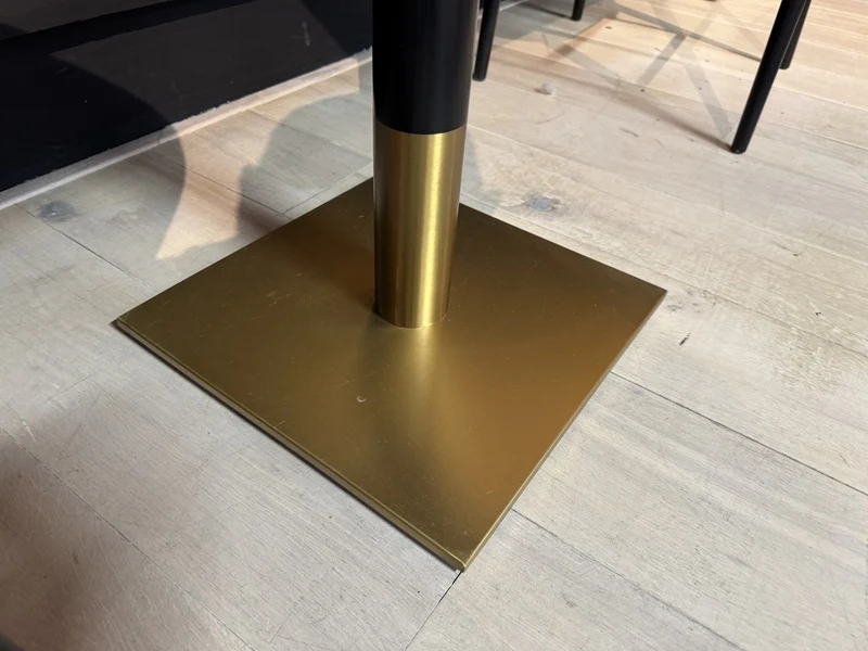Bartisch Gold-schwarz, Bartisch Keramik schwarz, Höhe 100 cm