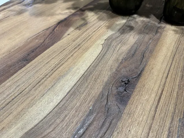Esstisch rund braun, runder Tisch Naturholz, Durchmesser 110 cm