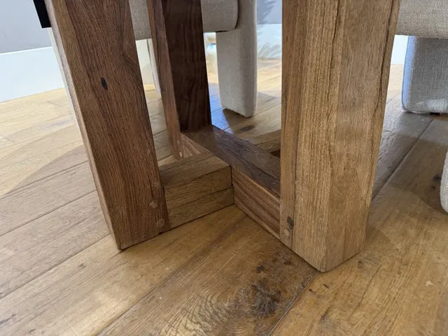 Esstisch rund braun, runder Tisch Naturholz, Durchmesser 110 cm