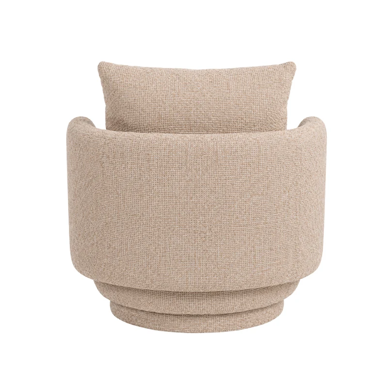 Sessel beige, Lounge-Sessel beige, Breite 86 cm