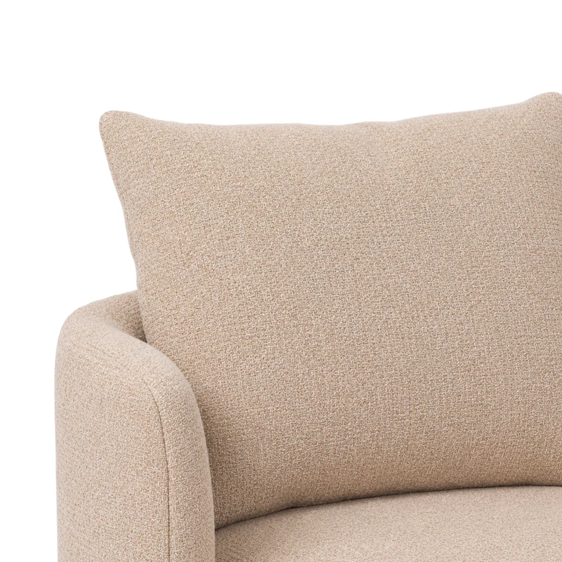 Sessel beige, Lounge-Sessel beige, Breite 86 cm