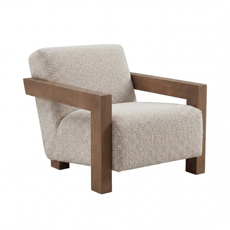 Sessel creme-beige, Lounge-Sessel creme, Breite 76 cm