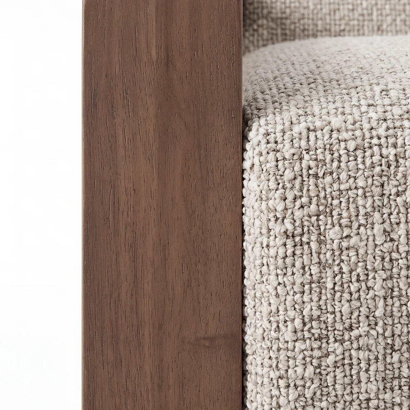 Sessel creme-beige, Lounge-Sessel creme, Breite 76 cm