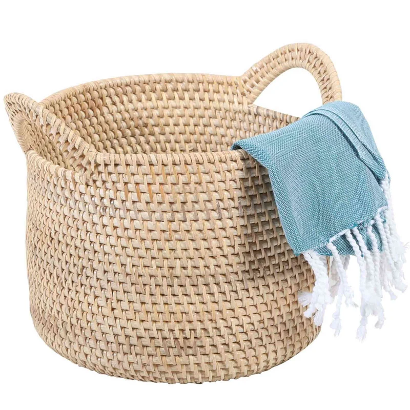 Rattan Korb Elie Natur mit Henkel