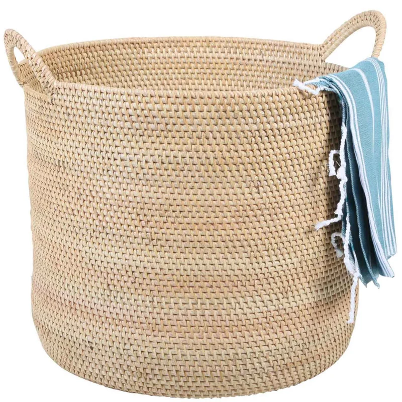 Rattan Korb Elie Natur mit Henkel