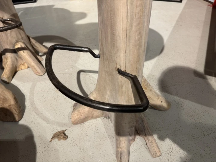 Barhocker Baumstamm, Sitzhöhe 75 cm