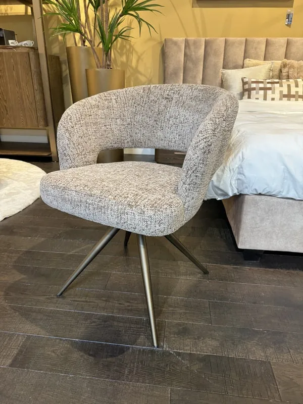 Stuhl taupe-Sand, Stuhl Bronze-Stuhlbeine, Breite 60 cm