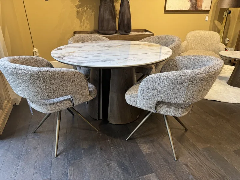 Stuhl taupe-Sand, Stuhl Bronze-Stuhlbeine, Breite 60 cm