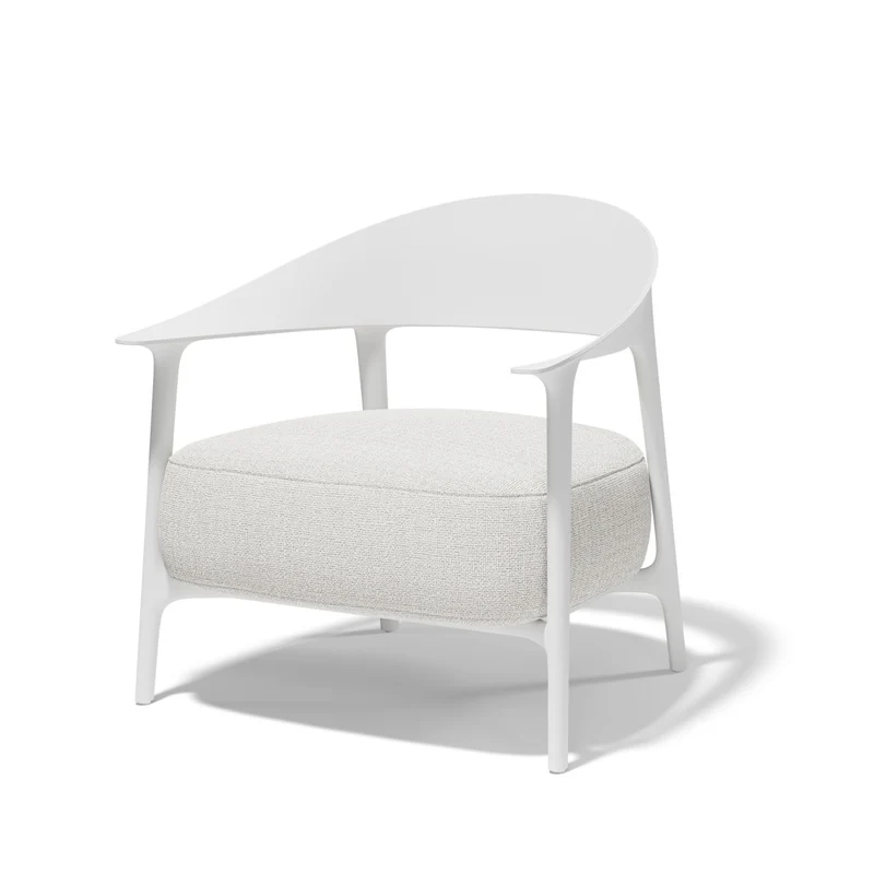 Sofa weiß, Gartensofa weiß, Breite 127 cm