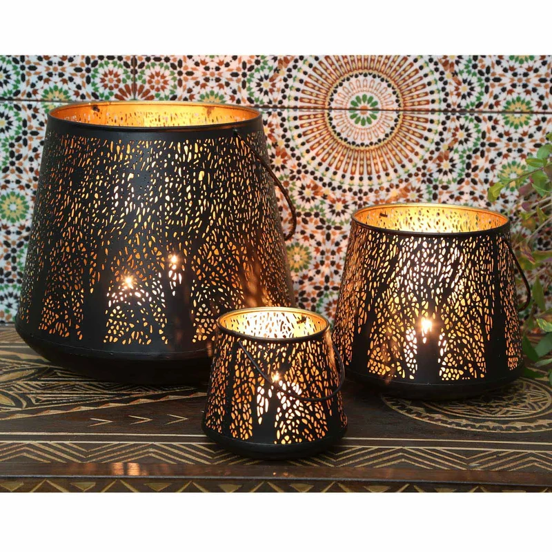 Orientalisches Windlicht Como 3er Set