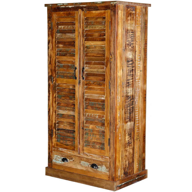 Massivholz Kleiderschrank – 180 cm hoch