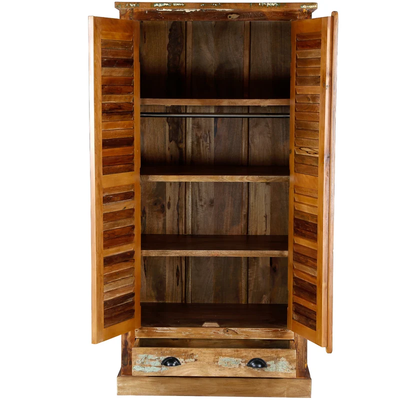 Massivholz Kleiderschrank – 180 cm hoch