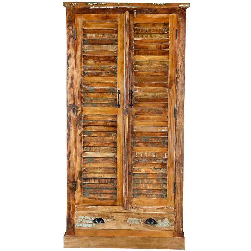 Massivholz Kleiderschrank – 180 cm hoch