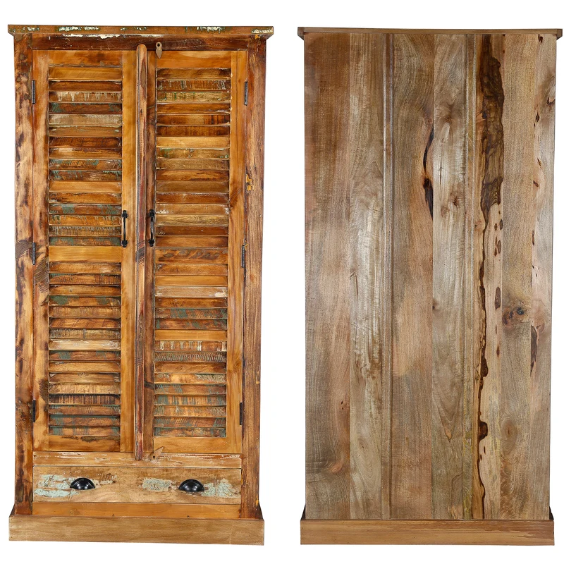 Massivholz Kleiderschrank – 180 cm hoch