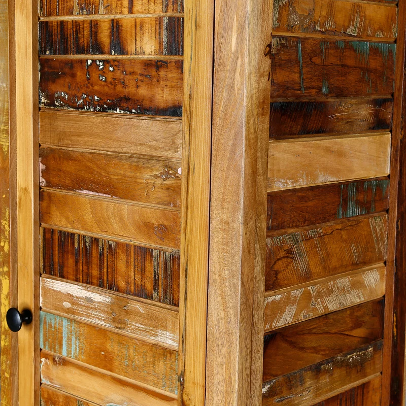 Massivholz Hochschrank – Schmal