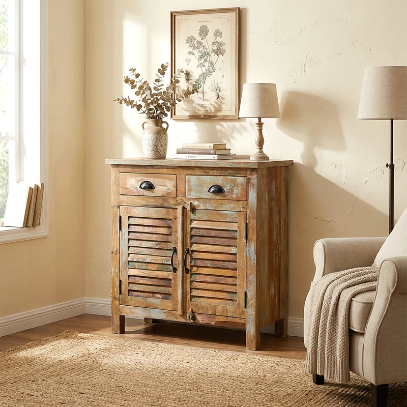 Highboard aus Massivholz