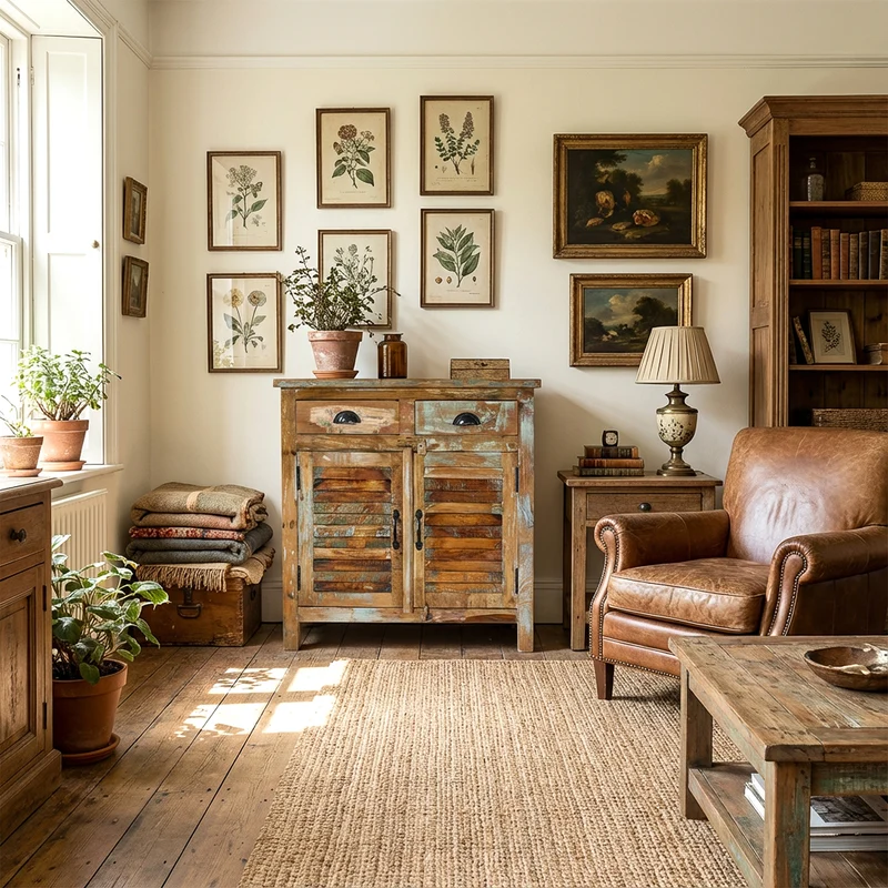 Highboard aus Massivholz