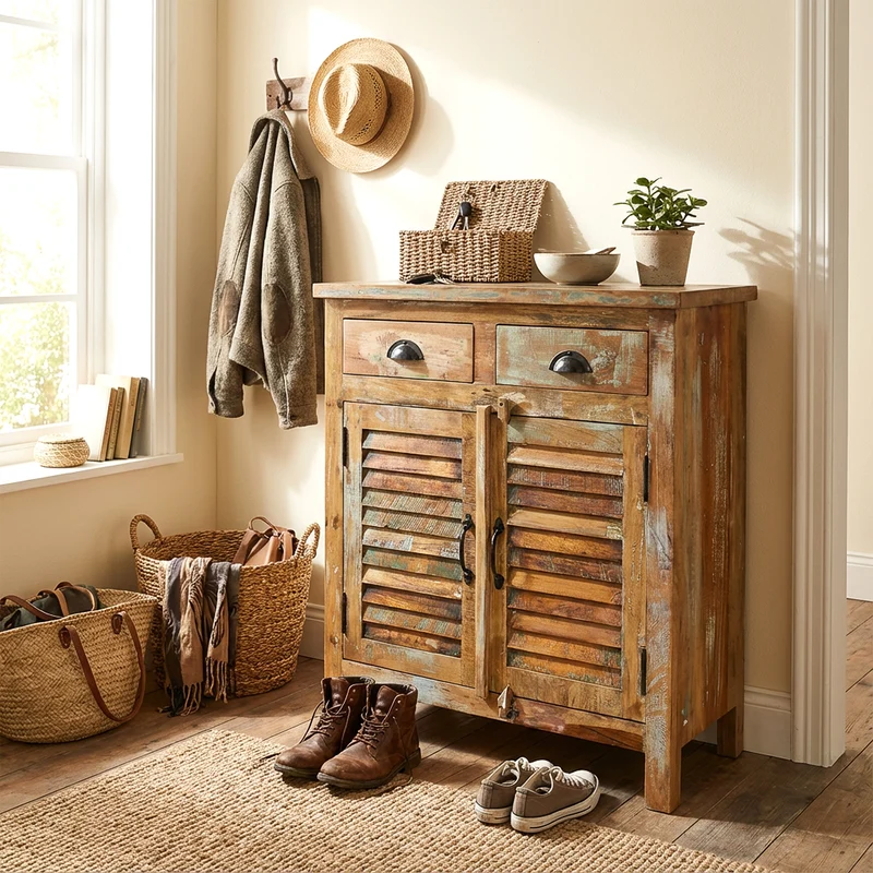 Highboard aus Massivholz