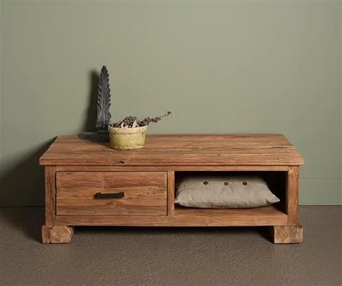 TV Schrank braun Altholz 120 cm, Fernsehschrank braun mit Schublade Altholz, Länge 120 cm